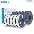 PLA Filament 1,75 mm 10 Rollen 1 kg ordentlich gewickelt – Farbe PLA 5WT-5GY