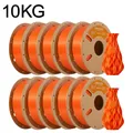 PLA Filament 1,75 mm biologisch abbaubar 10 kg 10 Spulen – Farbe Orange-10kg