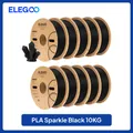 PLA Filament 1,75 mm glitzernd Schwarz Gold Grün Rot – Farbe Black 10kg