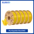 PLA Filament 1,75 mm glitzernd Schwarz Gold Grün Rot – Farbe Gold 5kg