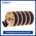 PLA Filament 1,75 mm glitzernd Schwarz Gold Grün Rot – Farbe Purplish grey 5kg