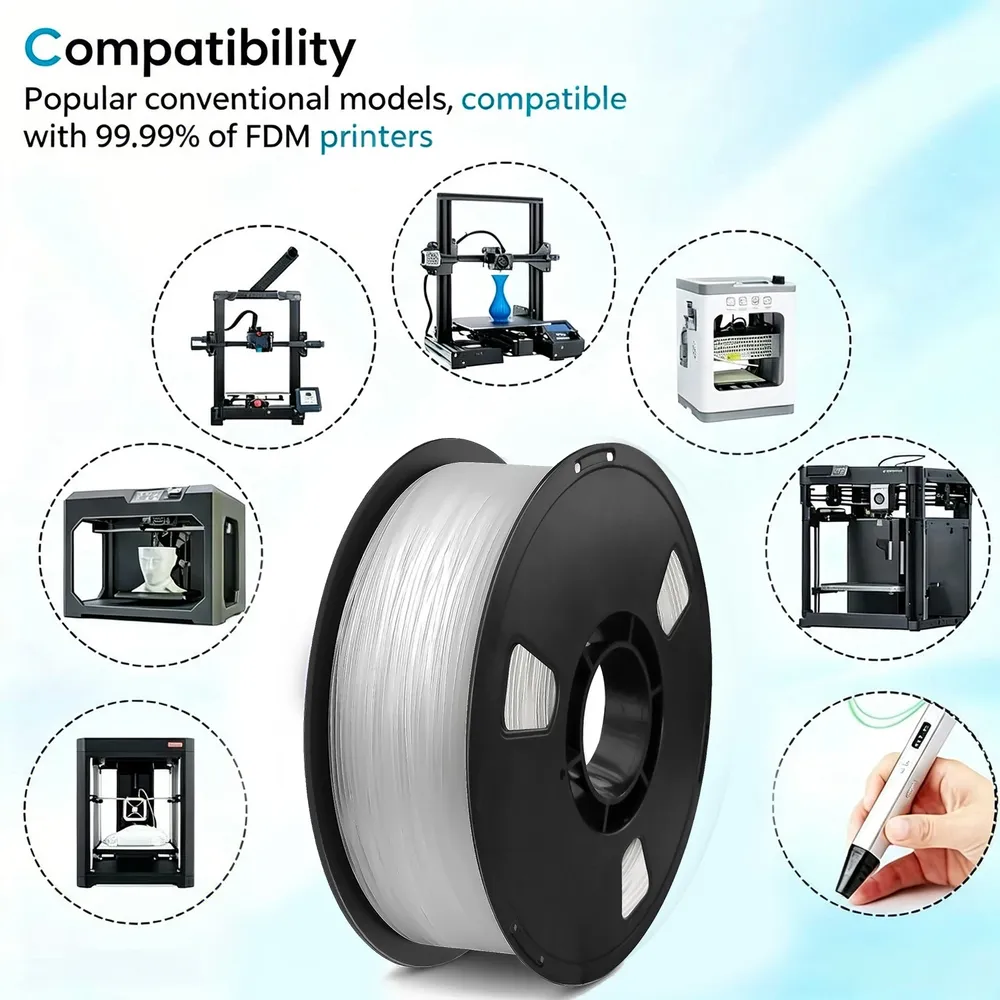 PLA Filament 1,75 mm halbtransparent 250 g bis 1 kg