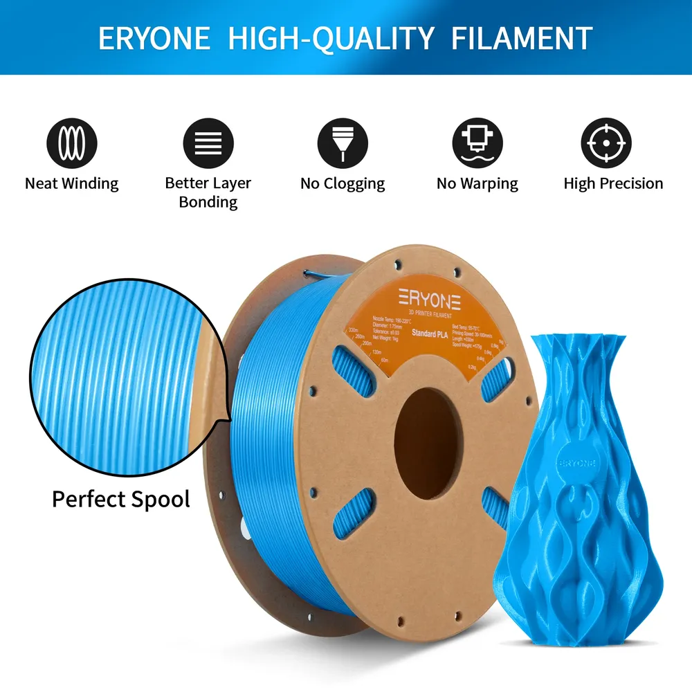 PLA Filament 1,75 mm kein Verknoten einfaches Drucken 1 kg