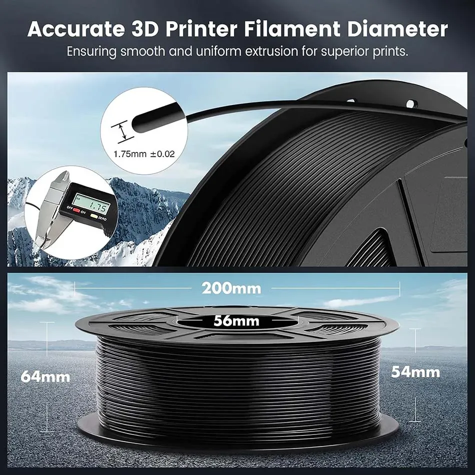 PLA Filament 1,75 mm keine Blase 5 Rollen