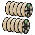 PLA+ Filament 1,75 mm robuster und stärker 2 kg bis 10 kg – Farbe Beige 10kg