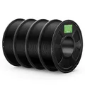 PLA+ Filament 1,75 mm robuster und stärker 2 kg bis 10 kg – Farbe Black 4kg