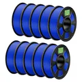 PLA+ Filament 1,75 mm robuster und stärker 2 kg bis 10 kg – Farbe Blue 10kg