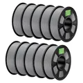 PLA+ Filament 1,75 mm robuster und stärker 2 kg bis 10 kg – Farbe Blue gray 10kg