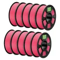 PLA+ Filament 1,75 mm robuster und stärker 2 kg bis 10 kg – Farbe Hot pink 10kg
