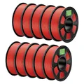 PLA+ Filament 1,75 mm robuster und stärker 2 kg bis 10 kg – Farbe Red 10kg