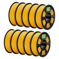 PLA+ Filament 1,75 mm robuster und stärker 2 kg bis 10 kg – Farbe Sunflower Yellow10kg