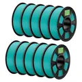 PLA+ Filament 1,75 mm robuster und stärker 2 kg bis 10 kg – Farbe Turquoise green10kg