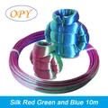 PLA Filament 1,75 mm Seide dual Carbon 10 m – Farbe SILK RD GN BU 10m