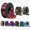 PLA Filament 1,75 mm zweifarbig Seidenblau Rot 250 g – 1