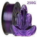 PLA Filament 1,75 mm zweifarbig Seidenblau Rot 250 g – Farbe Black Purple 250g