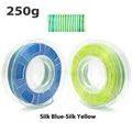 PLA Filament 1,75 mm zweifarbig Seidenblau Rot 250 g – Farbe Blue Yellow250g
