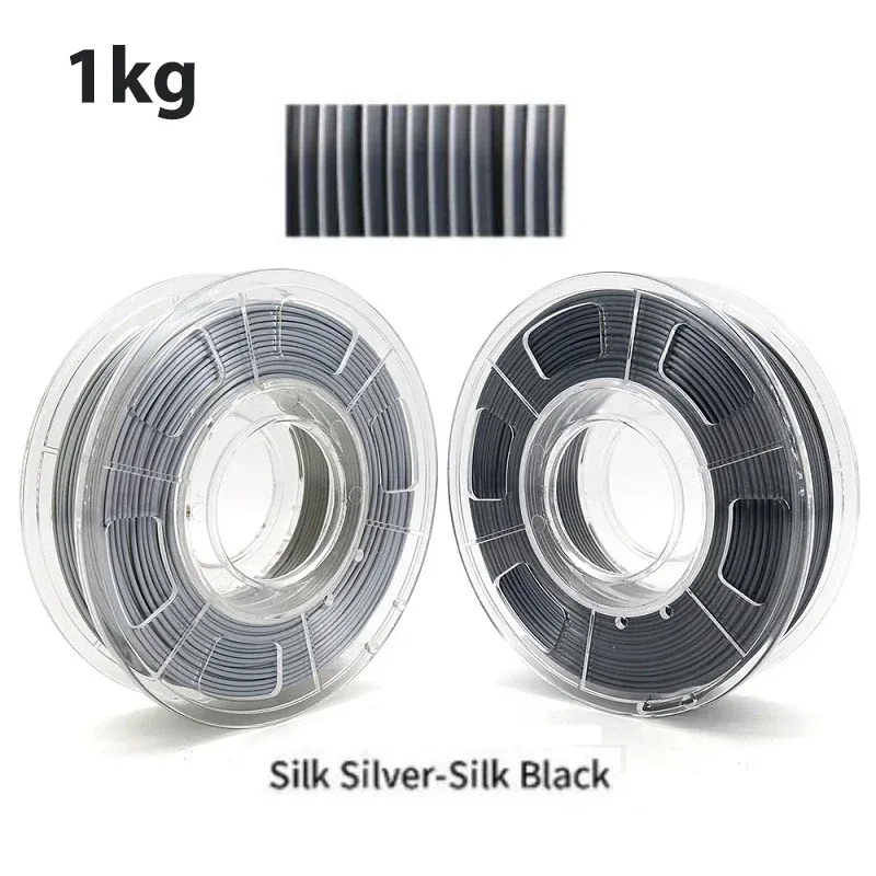 PLA Filament 1,75 mm zweifarbig Seidenblau Rot 250 g