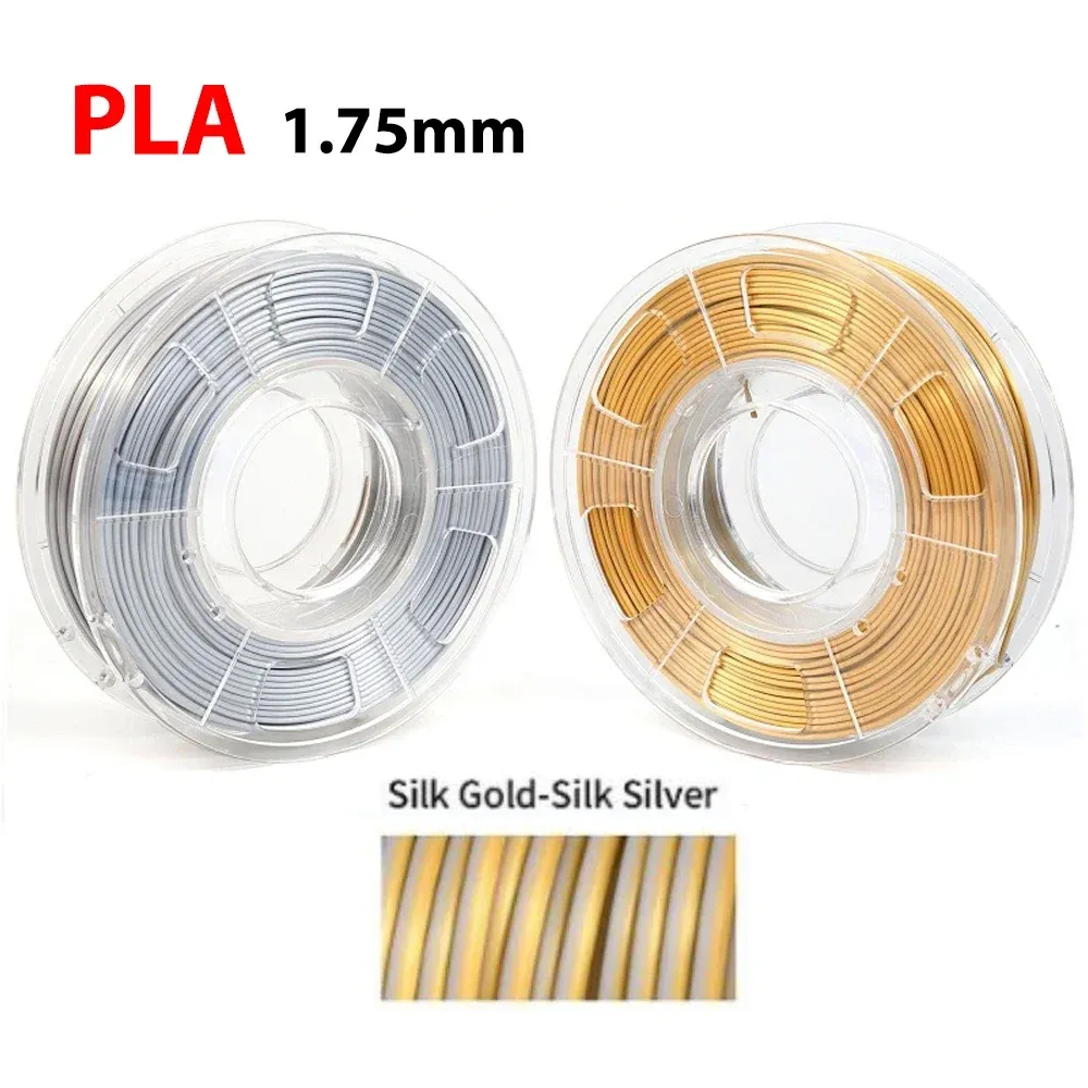 PLA Filament 1,75 mm zweifarbig Seidenblau Rot 250 g