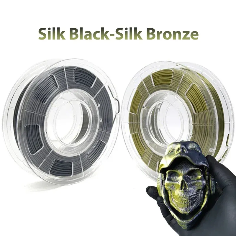 PLA Filament 1,75 mm zweifarbig Seidenblau Rot 250 g