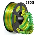 PLA Filament 1,75 mm zweifarbig Seidenblau Rot 250 g – Farbe Gold green 250g