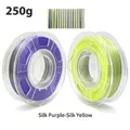 PLA Filament 1,75 mm zweifarbig Seidenblau Rot 250 g – Farbe Purplea Yellow 250g