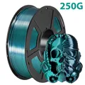 PLA Filament 1,75 mm zweifarbig Seidenblau Rot 250 g – Farbe silk black Green250g