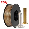 PLA Filament 1,75 mm zweifarbig Seidenblau Rot 250 g – Farbe Silk Gold Silve 250g