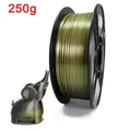 PLA Filament 1,75 mm zweifarbig Seidenblau Rot 250 g – Farbe Silver Bronze 250g