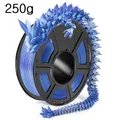 PLA Filament 1,75 mm zweifarbig Seidenblau Rot 250 g – Farbe Sliver Blue 250g