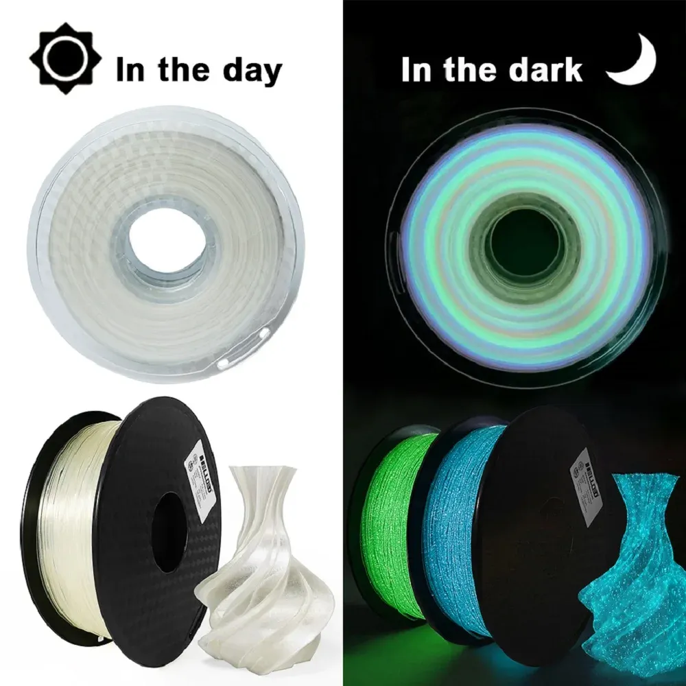 PLA Filament 1,75mm 1kg 500g 250g 200g Leuchtend