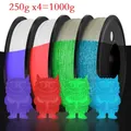 PLA Filament 1,75mm 1kg 500g 250g 200g Leuchtend – Farbe GlowPLA-250gx4