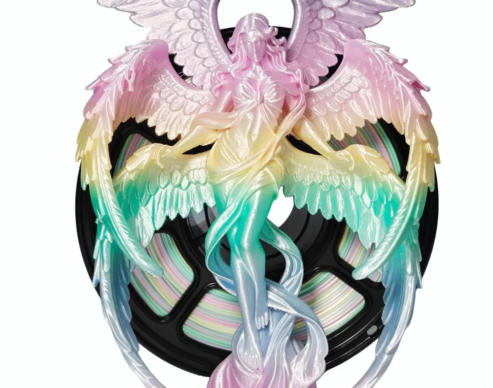 PLA Filament 1,75mm 1KG Spule Seiden-Regenbogen-Aurora