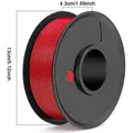 PLA Filament 1,75mm 250g 80M Länge Premium-Qualität – Farbe red