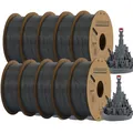 PLA Filament 1,75mm 5 10 Rollen Kunststoffmaterial – Farbe 10Roll Gray