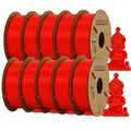PLA Filament 1,75mm 5 10 Rollen Kunststoffmaterial – Farbe 10Roll Red