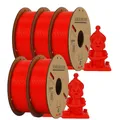 PLA Filament 1,75mm 5 10 Rollen Kunststoffmaterial – Farbe 5Roll Red