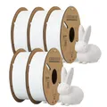PLA Filament 1,75mm 5 10 Rollen Kunststoffmaterial – Farbe 5Roll White