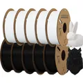 PLA Filament 1,75mm 5 10 Rollen Kunststoffmaterial – Farbe 5WT 5BK