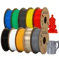 PLA Filament 1,75mm 5 10 Rollen Kunststoffmaterial – Farbe schwarz