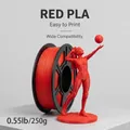PLA Filament 1,75mm Hohe Zähigkeit Optional 200g 250g 1KG – Farbe PLA red 250g