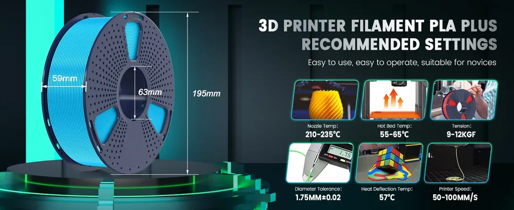 PLA+ Filament 10 kg 1,75 mm hochfest