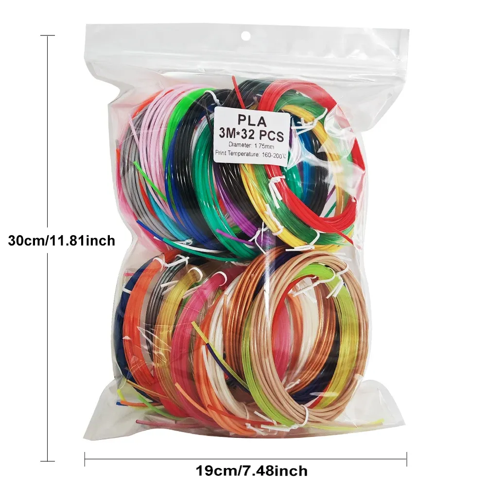 PLA Filament Nachfüllpackungen 1,75mm Zufällige Farbe