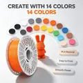 PLA Filament Set 1,75 mm 14 Farben glatte Oberfläche – 2