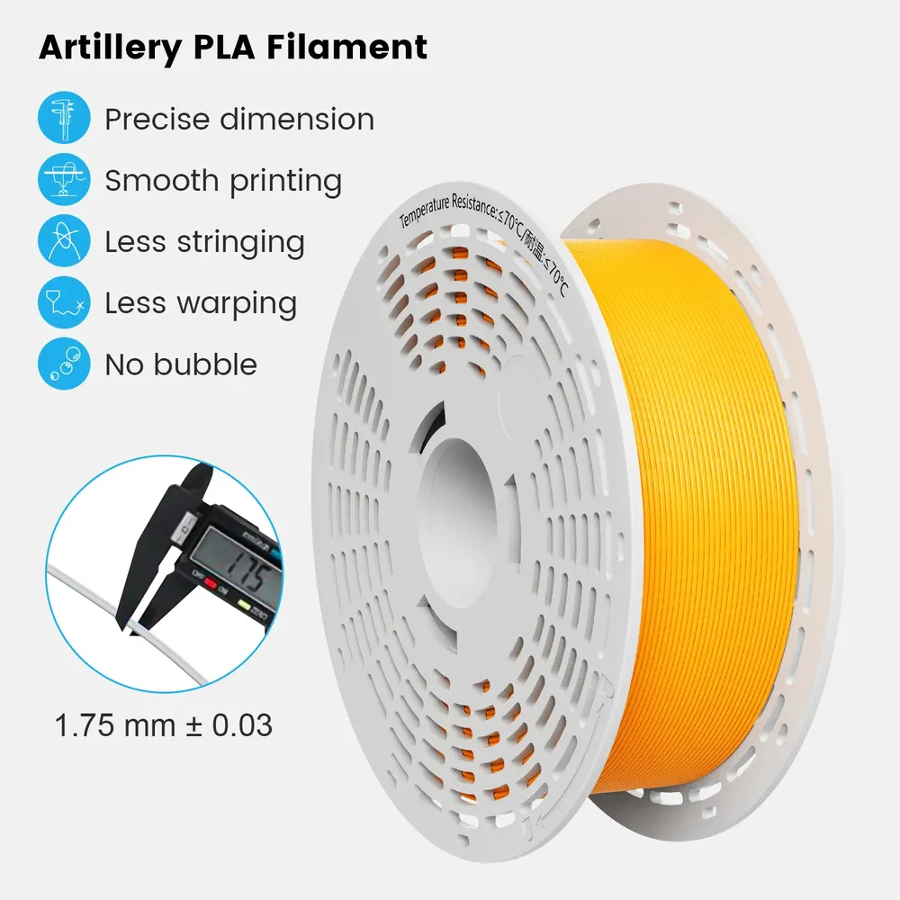 PLA Filament Set 1,75 mm 14 Farben glatte Oberfläche