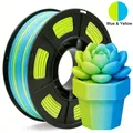 PLA Filament zweifarbig 250 g 1,75 mm – Farbe Blue Yellow