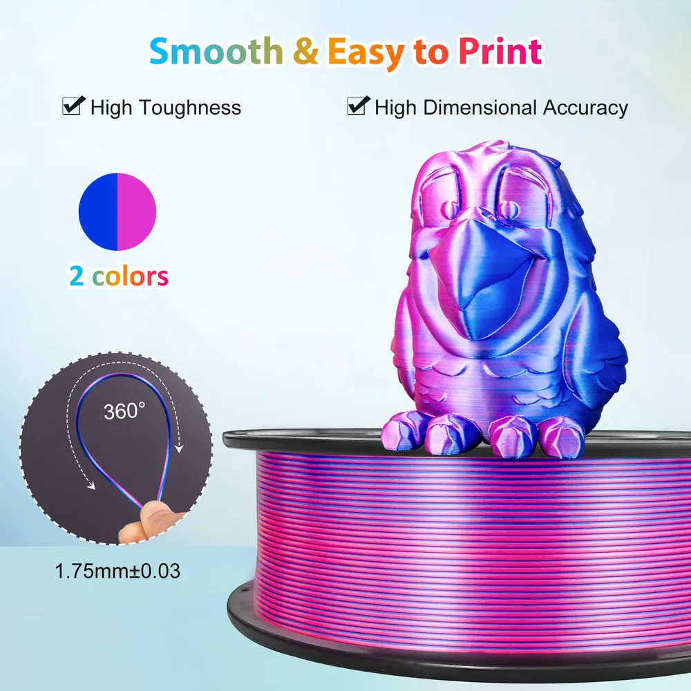 PLA Filament zweifarbig 250 g 1,75 mm