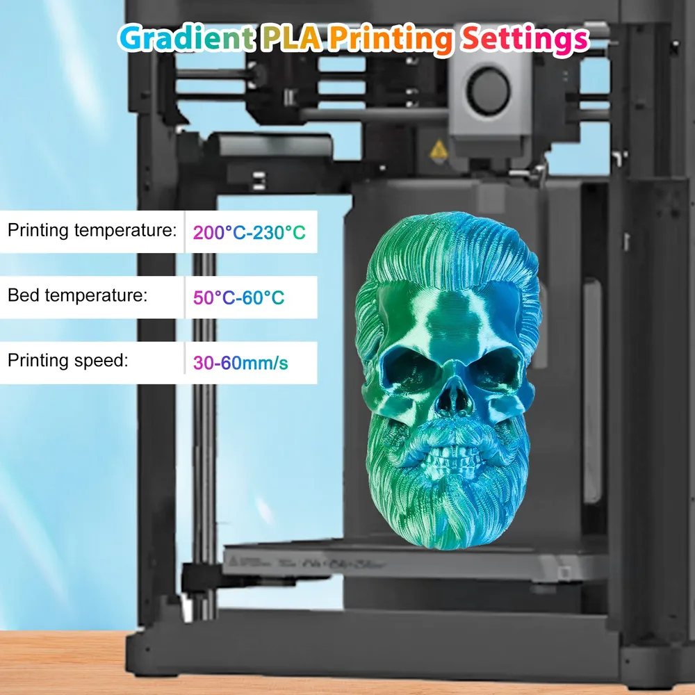 PLA Filament zweifarbig 250 g 1,75 mm