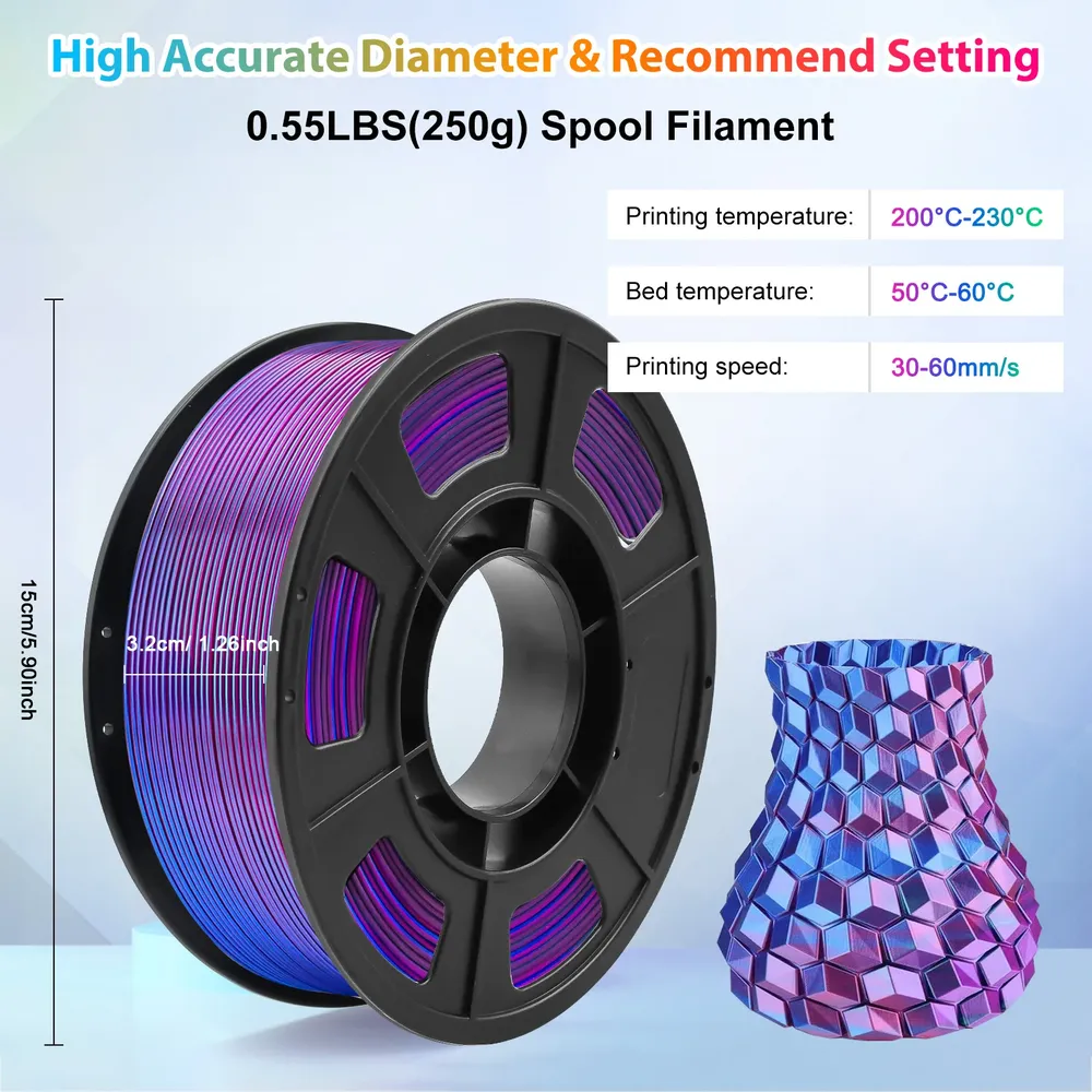 PLA Filament zweifarbig 250 g 1,75 mm