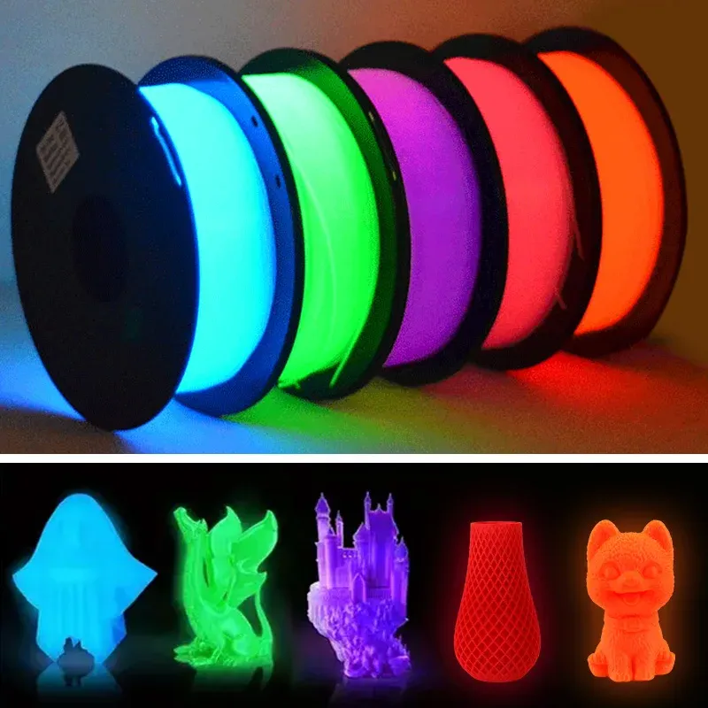 PLA Leuchtendes Filament 1,75mm 200g Spule Leuchtet im Dunkeln