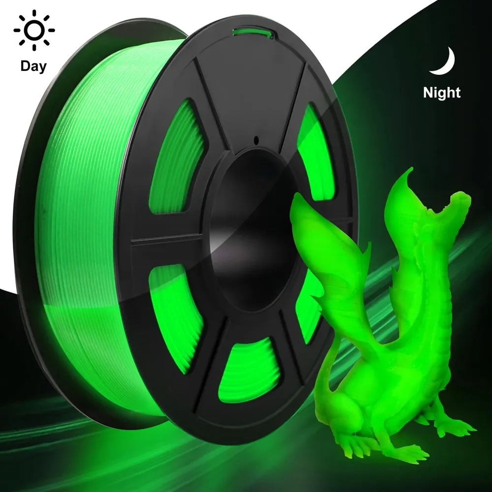 PLA Leuchtendes Filament 1,75mm 200g Spule Leuchtet im Dunkeln